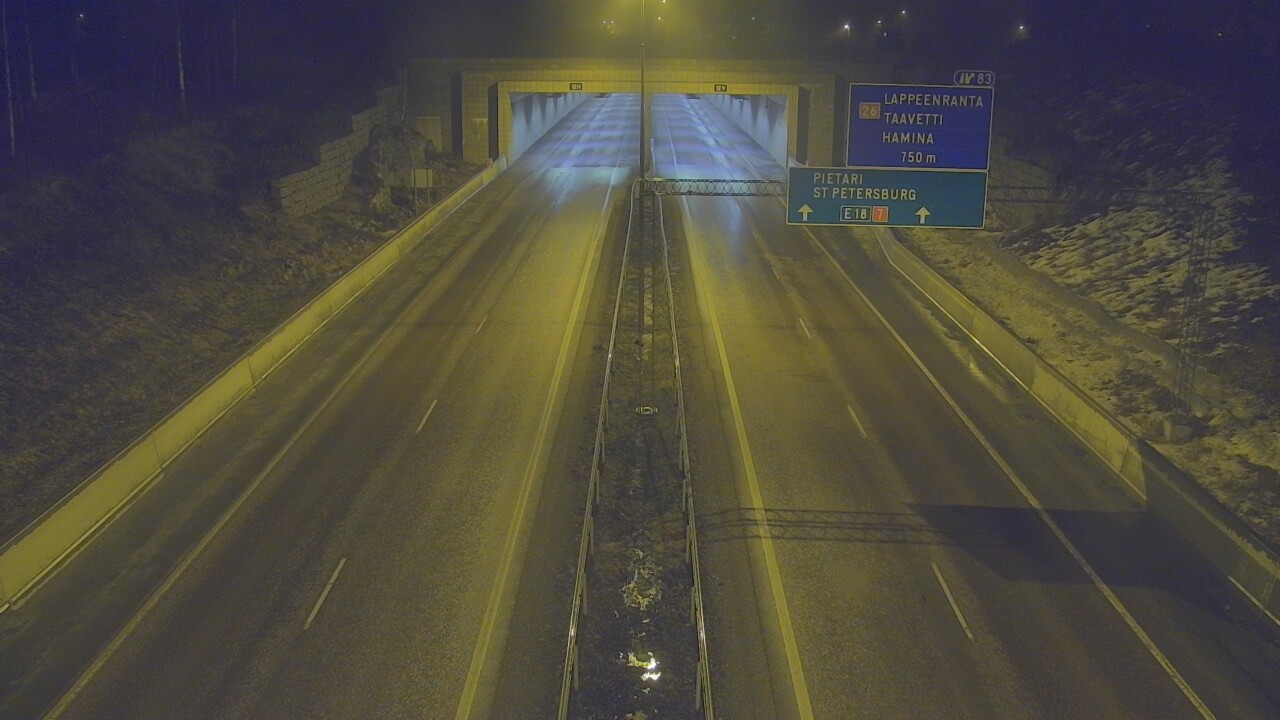 Kelikamerat Kuva Tie 7 Hamina, Husula, suuaukko länsi, Hamina, Kymenlaakso