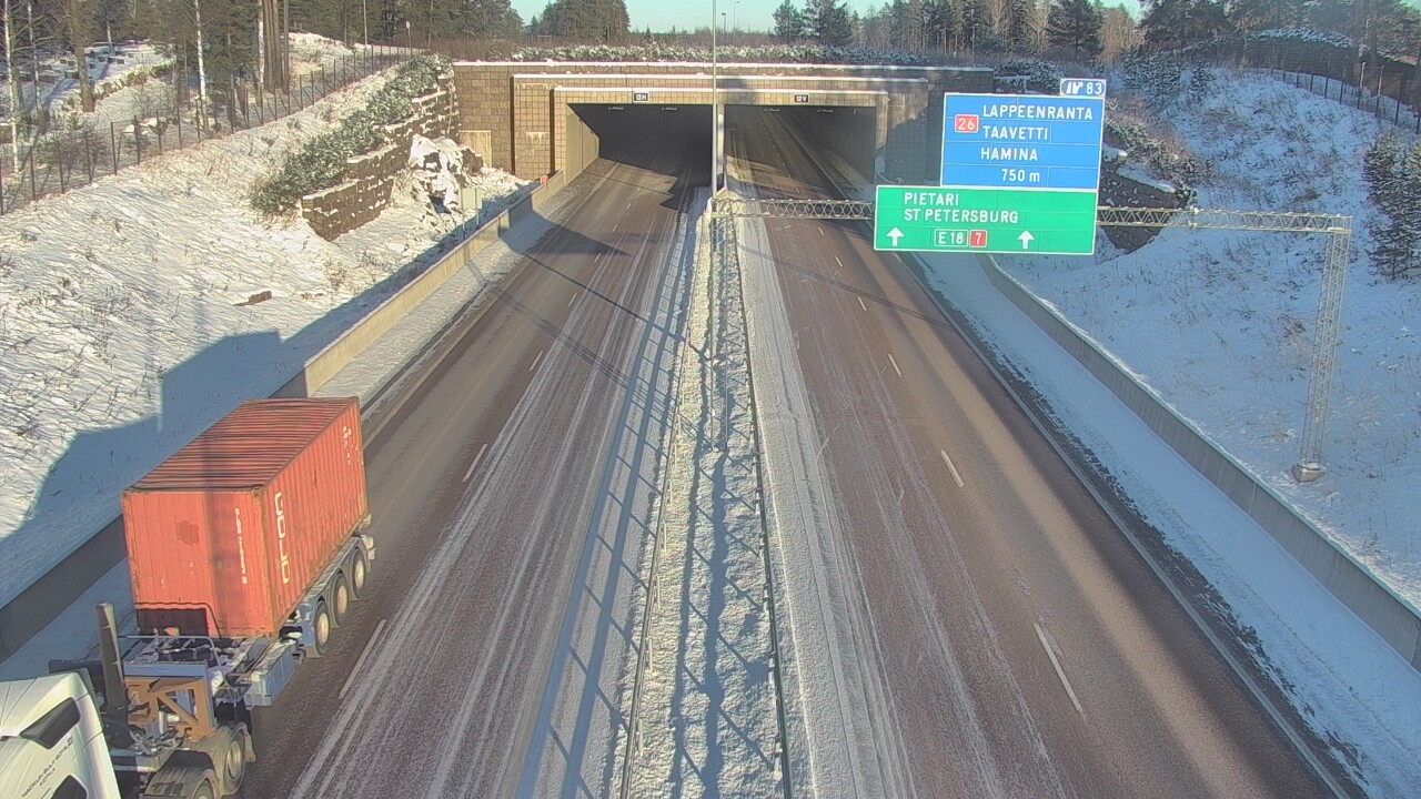 Kelikamerat Kuva Tie 7 Hamina, Husula, suuaukko länsi, Hamina, Kymenlaakso