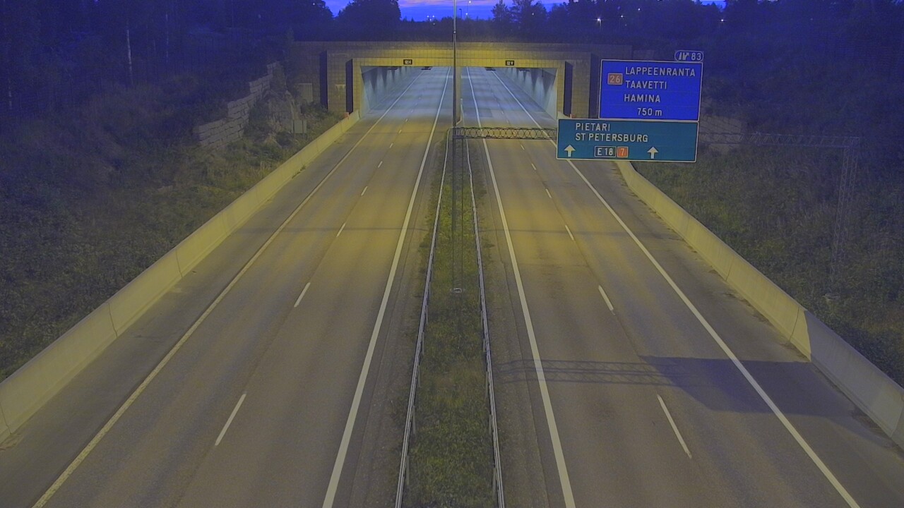 Kelikamerat Kuva Tie 7 Hamina, Husula, suuaukko länsi, Hamina, Kymenlaakso