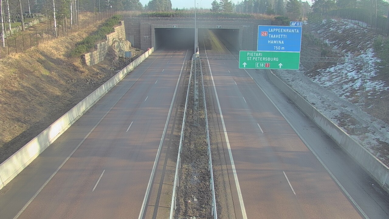 Kelikamerat Kuva Tie 7 Hamina, Husula, suuaukko länsi, Hamina, Kymenlaakso