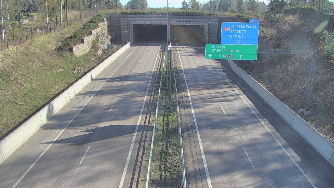 Kelikamerat Kuva Tie 7 Hamina, Husula, suuaukko länsi, Hamina, Kymenlaakso