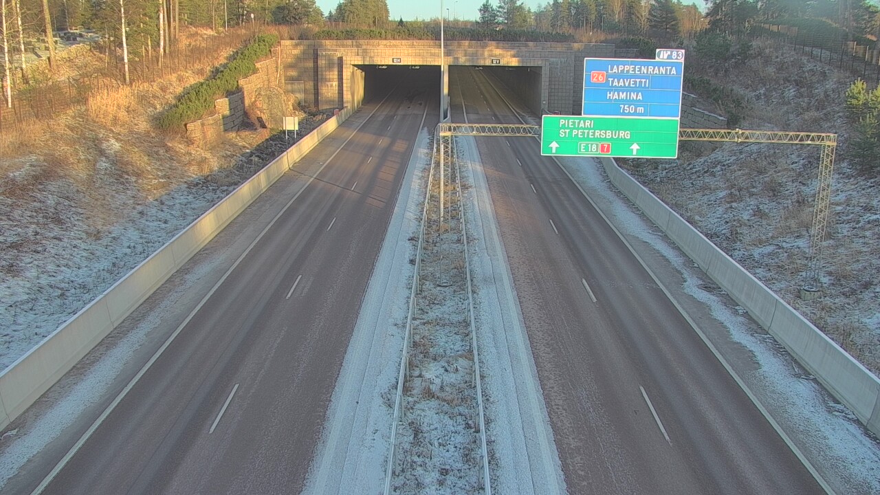 Kelikamerat Kuva Tie 7 Hamina, Husula, suuaukko länsi, Hamina, Kymenlaakso