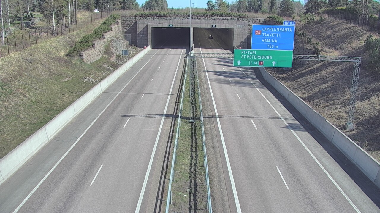 Kelikamerat Kuva Tie 7 Hamina, Husula, suuaukko länsi, Hamina, Kymenlaakso