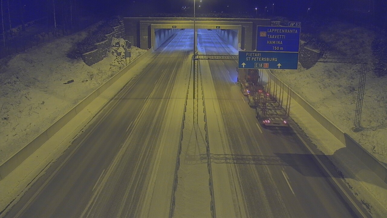 Kelikamerat Kuva Tie 7 Hamina, Husula, suuaukko länsi, Hamina, Kymenlaakso