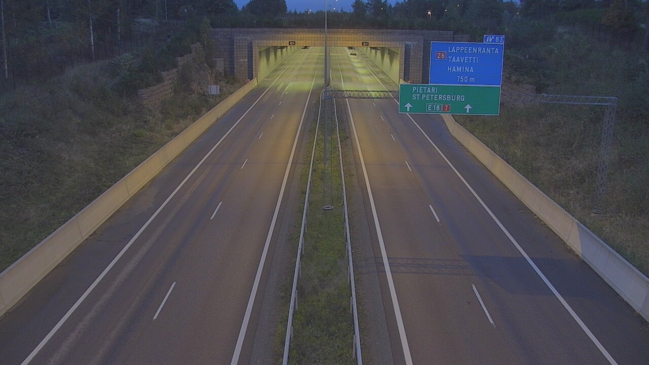Kelikamerat Kuva Tie 7 Hamina, Husula, suuaukko länsi, Hamina, Kymenlaakso