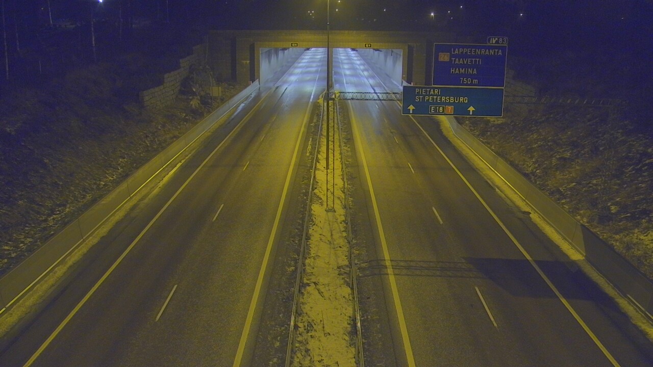 Weather Camera Image Väg 7 Fredrikshamn, Husula, suuaukko väst, Hamina, Kymenlaakso