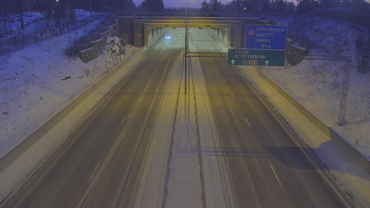 Kelikamerat Kuva Tie 7 Hamina, Husula, suuaukko länsi, Hamina, Kymenlaakso