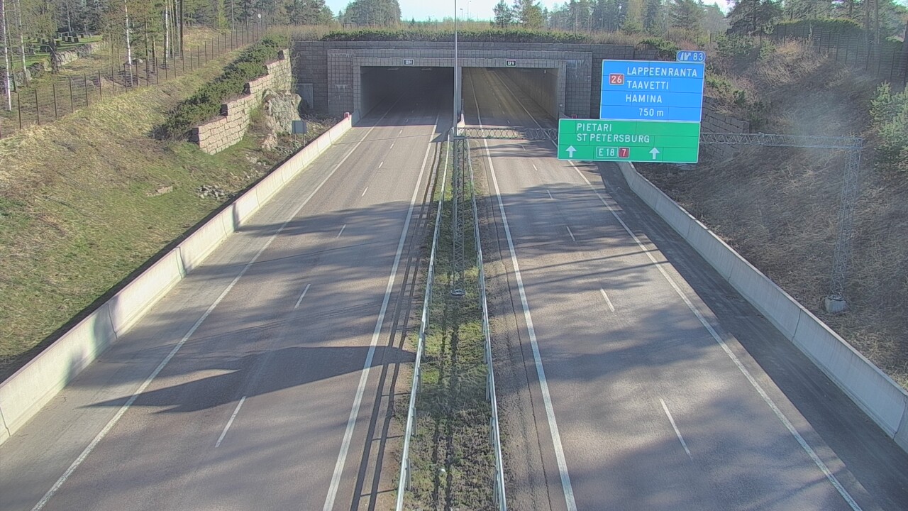 Kelikamerat Kuva Tie 7 Hamina, Husula, suuaukko länsi, Hamina, Kymenlaakso