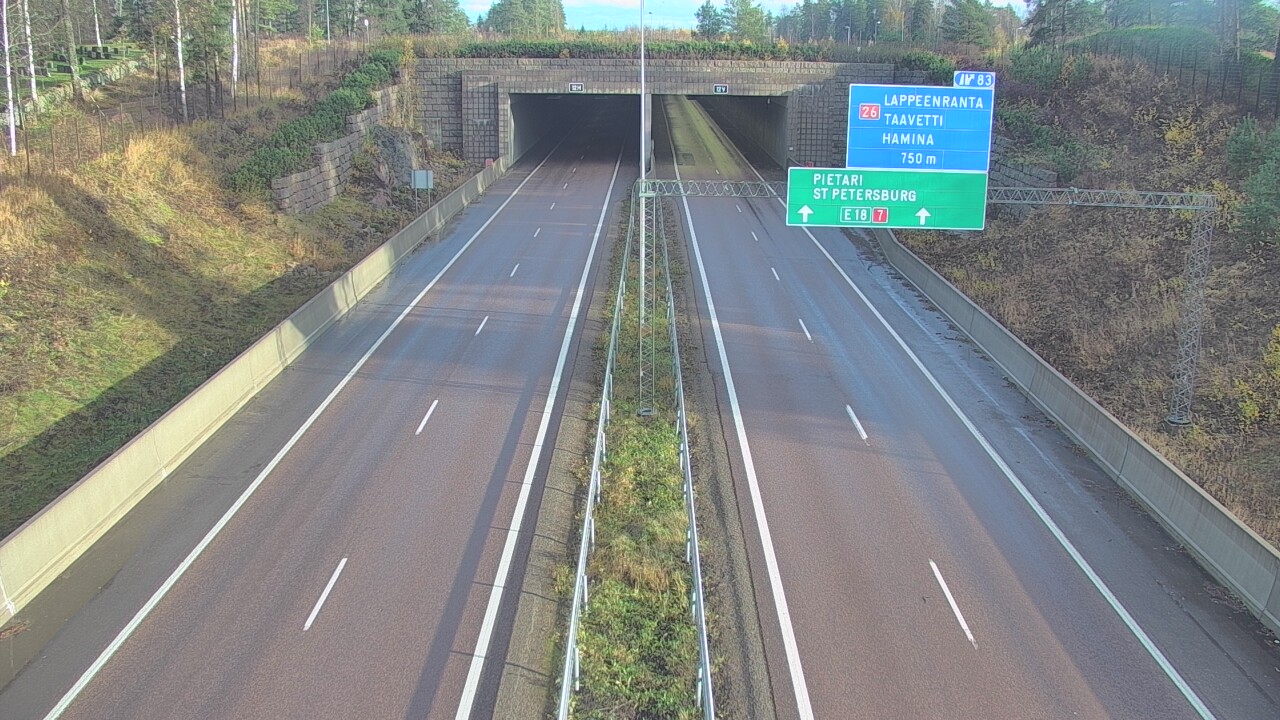 Kelikamerat Kuva Tie 7 Hamina, Husula, suuaukko länsi, Hamina, Kymenlaakso