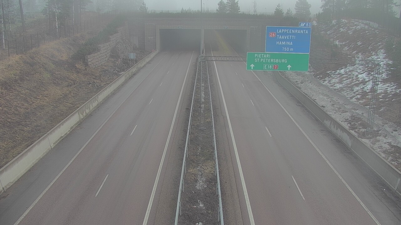 Kelikamerat Kuva Tie 7 Hamina, Husula, suuaukko länsi, Hamina, Kymenlaakso