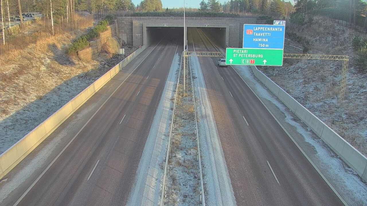 Kelikamerat Kuva Tie 7 Hamina, Husula, suuaukko länsi, Hamina, Kymenlaakso