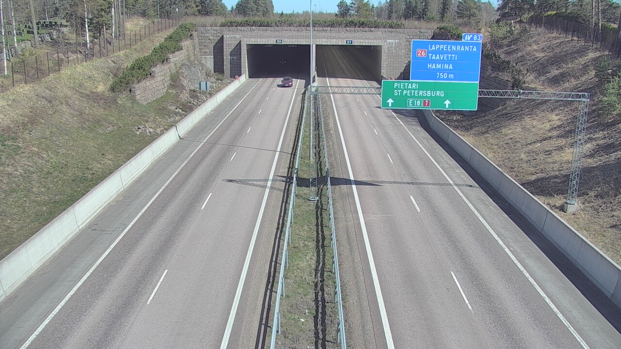 Kelikamerat Kuva Tie 7 Hamina, Husula, suuaukko länsi, Hamina, Kymenlaakso