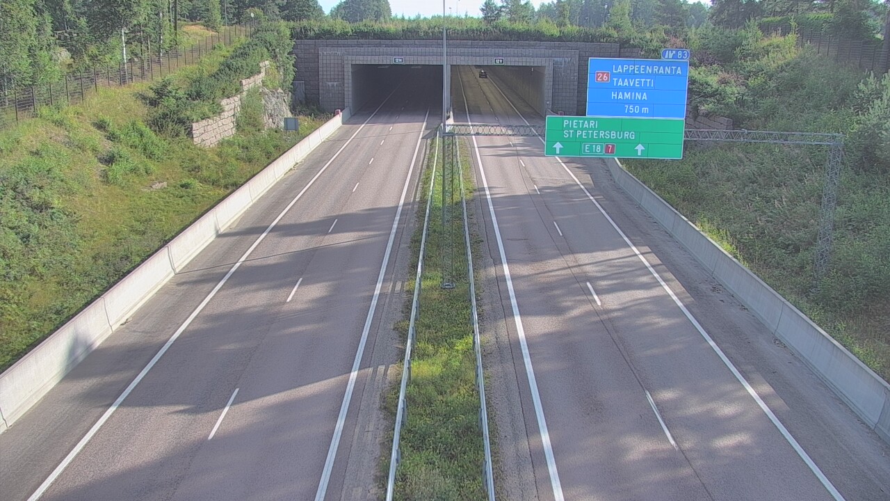 Weather Camera Image Road 7 Hamina, Husula, suuaukko west, Hamina, Kymenlaakso