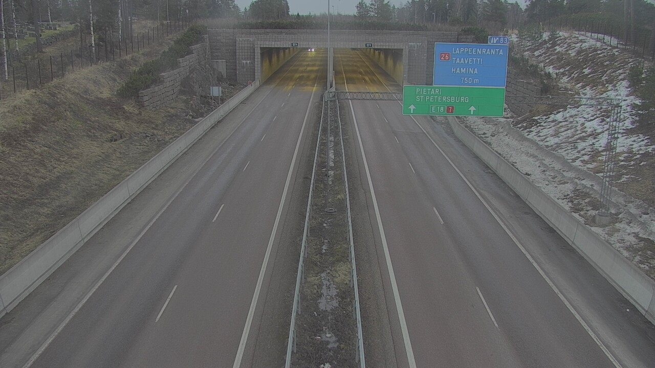 Kelikamerat Kuva Tie 7 Hamina, Husula, suuaukko länsi, Hamina, Kymenlaakso