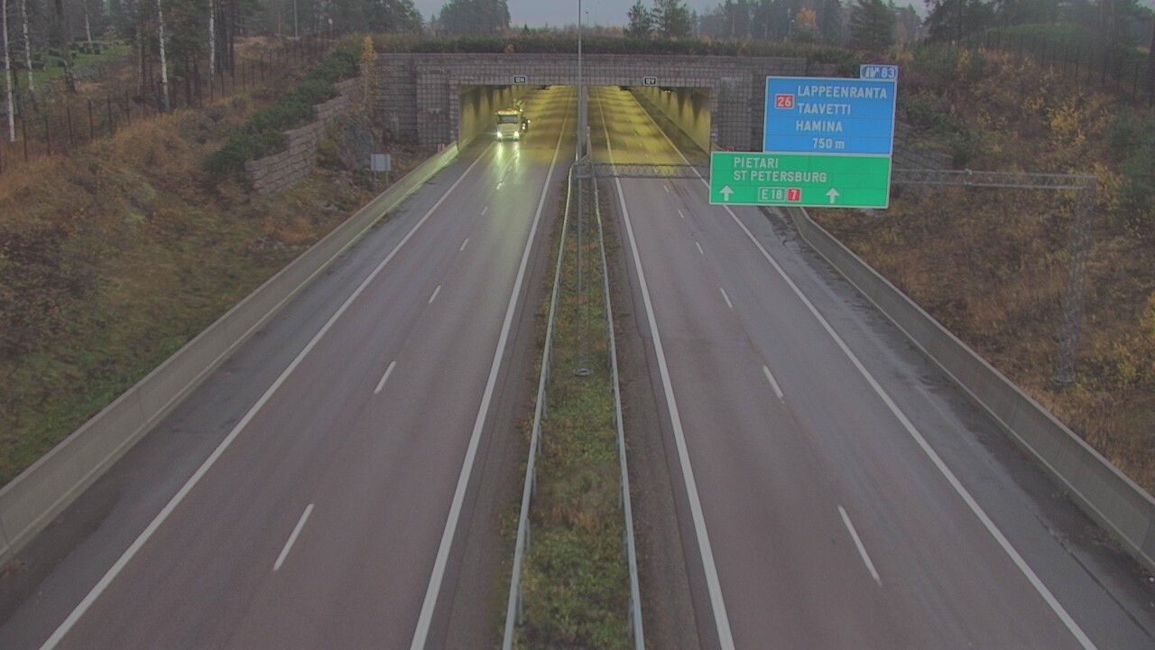 Kelikamerat Kuva Tie 7 Hamina, Husula, suuaukko länsi, Hamina, Kymenlaakso