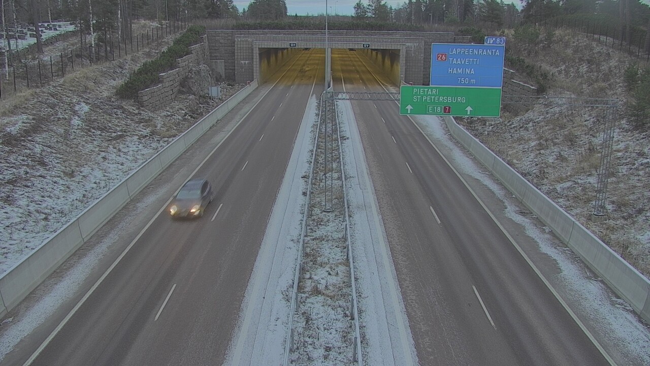 Kelikamerat Kuva Tie 7 Hamina, Husula, suuaukko länsi, Hamina, Kymenlaakso