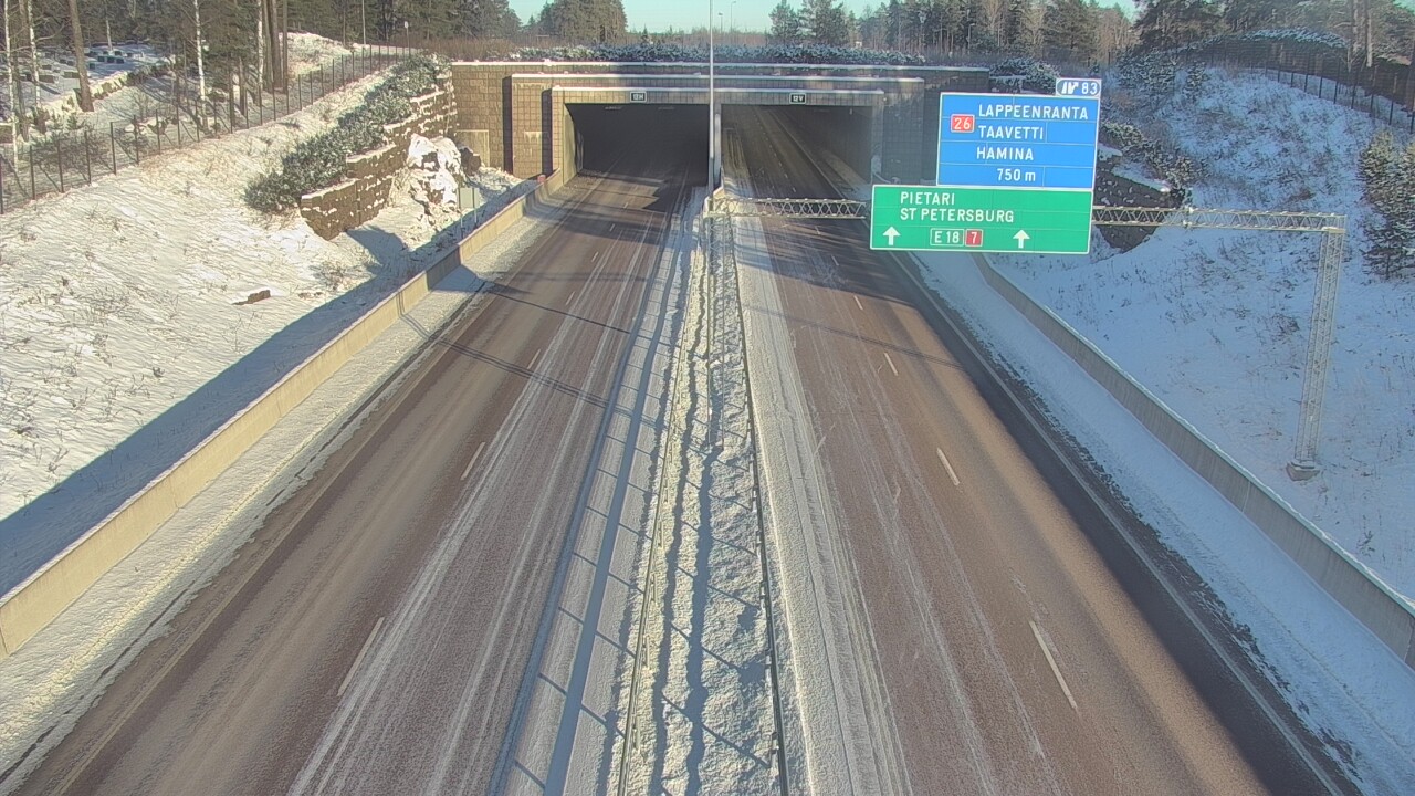 Kelikamerat Kuva Tie 7 Hamina, Husula, suuaukko länsi, Hamina, Kymenlaakso