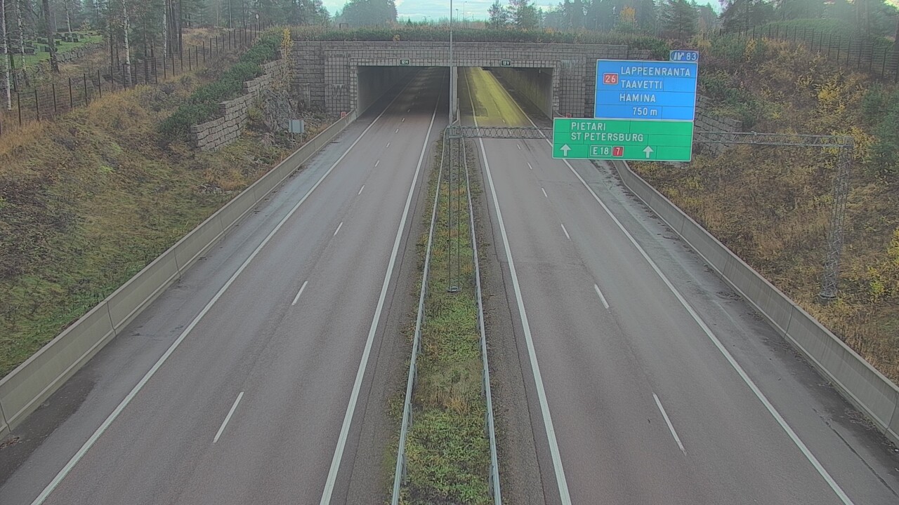 Kelikamerat Kuva Tie 7 Hamina, Husula, suuaukko länsi, Hamina, Kymenlaakso