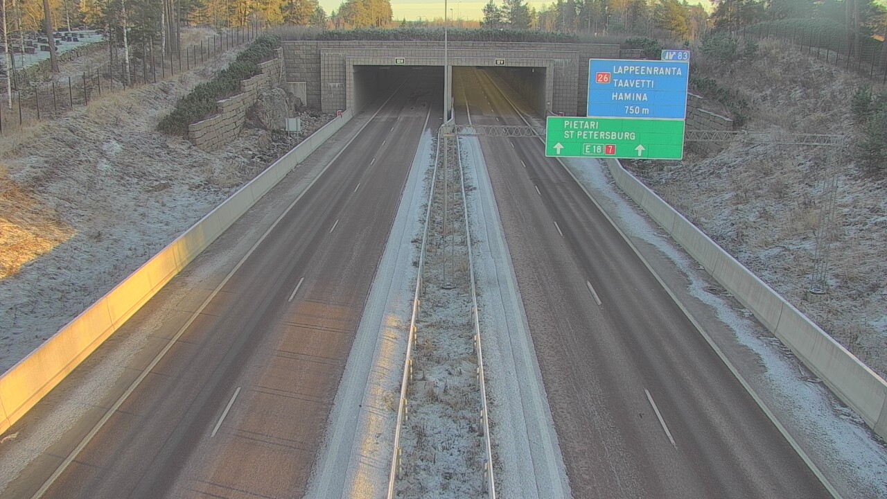 Kelikamerat Kuva Tie 7 Hamina, Husula, suuaukko länsi, Hamina, Kymenlaakso