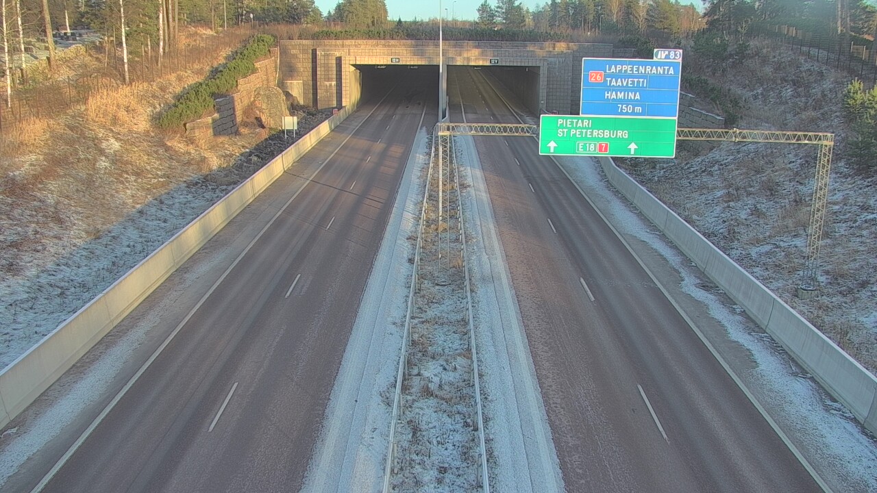 Kelikamerat Kuva Tie 7 Hamina, Husula, suuaukko länsi, Hamina, Kymenlaakso