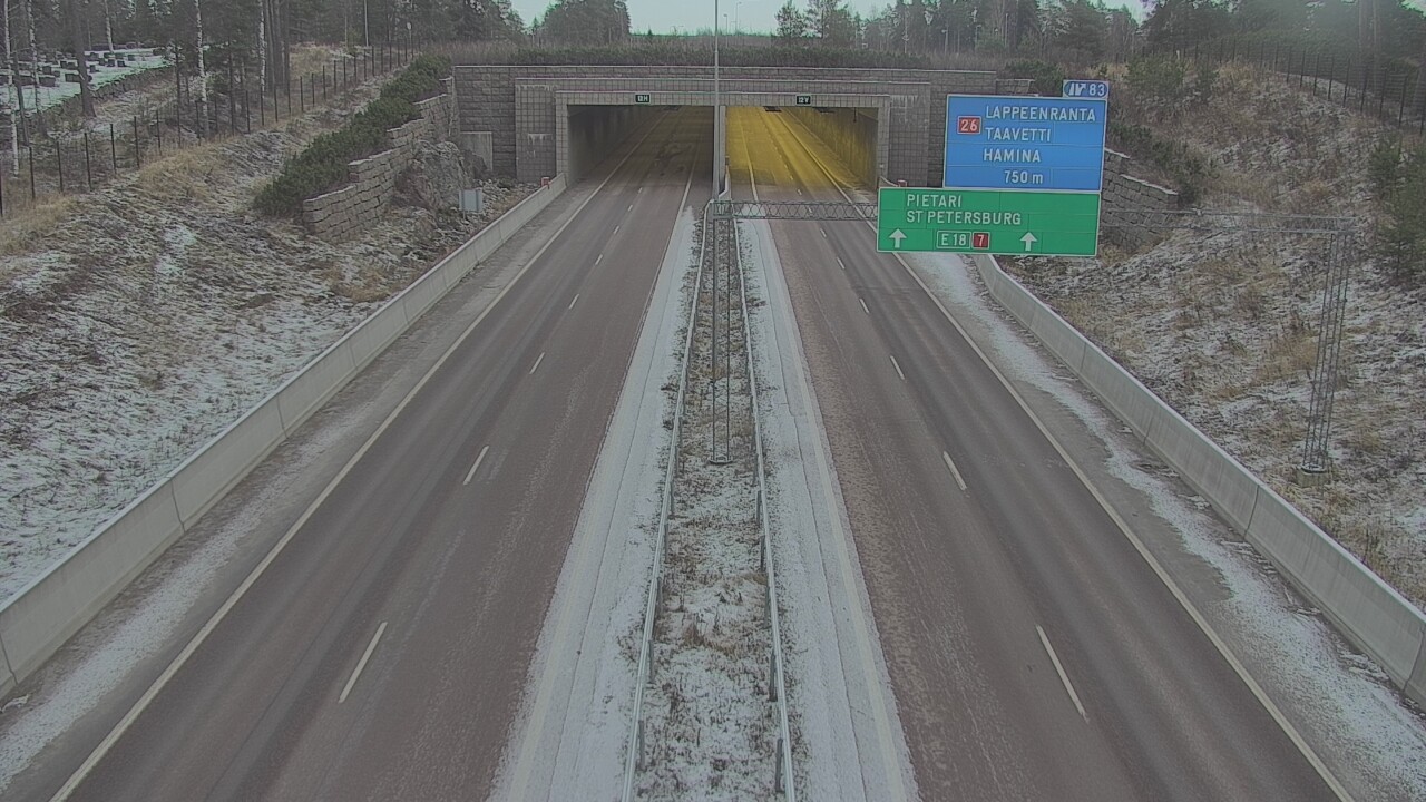 Kelikamerat Kuva Tie 7 Hamina, Husula, suuaukko länsi, Hamina, Kymenlaakso