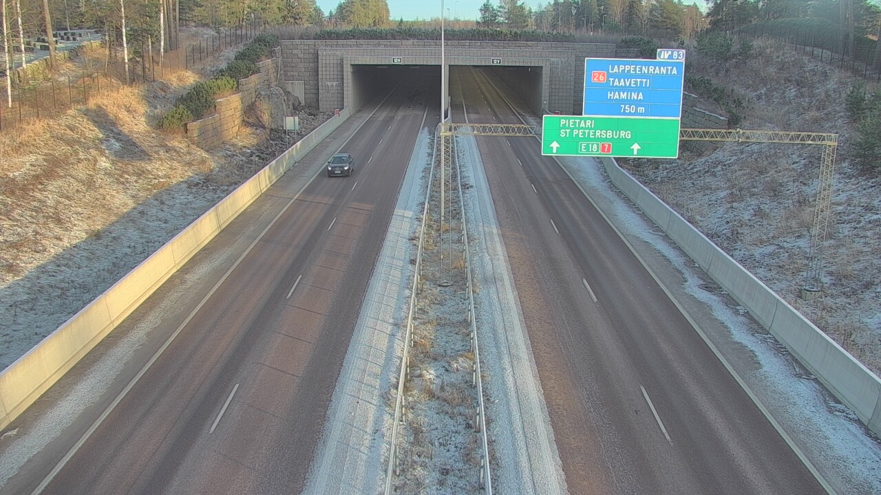 Kelikamerat Kuva Tie 7 Hamina, Husula, suuaukko länsi, Hamina, Kymenlaakso