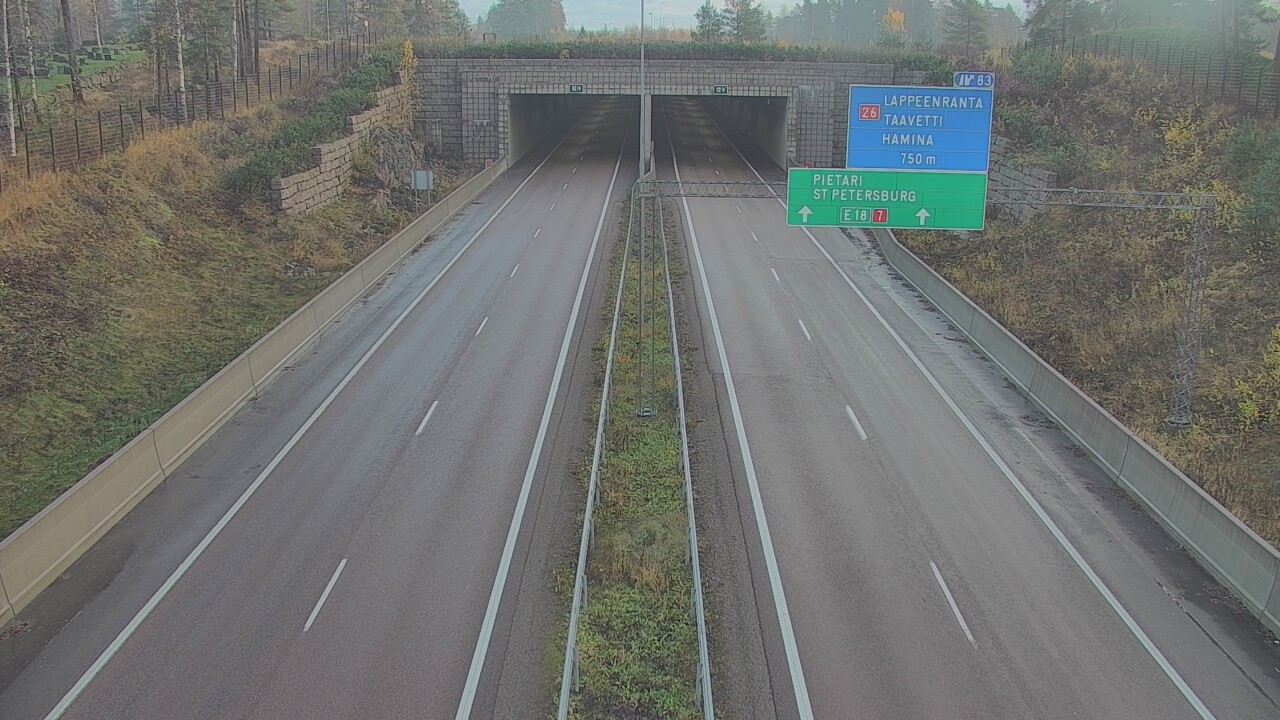 Kelikamerat Kuva Tie 7 Hamina, Husula, suuaukko länsi, Hamina, Kymenlaakso