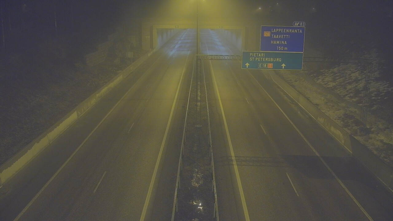 Kelikamerat Kuva Tie 7 Hamina, Husula, suuaukko länsi, Hamina, Kymenlaakso