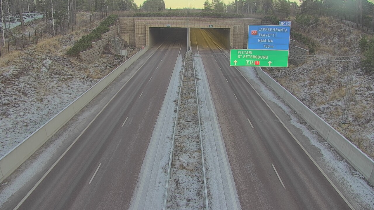 Kelikamerat Kuva Tie 7 Hamina, Husula, suuaukko länsi, Hamina, Kymenlaakso