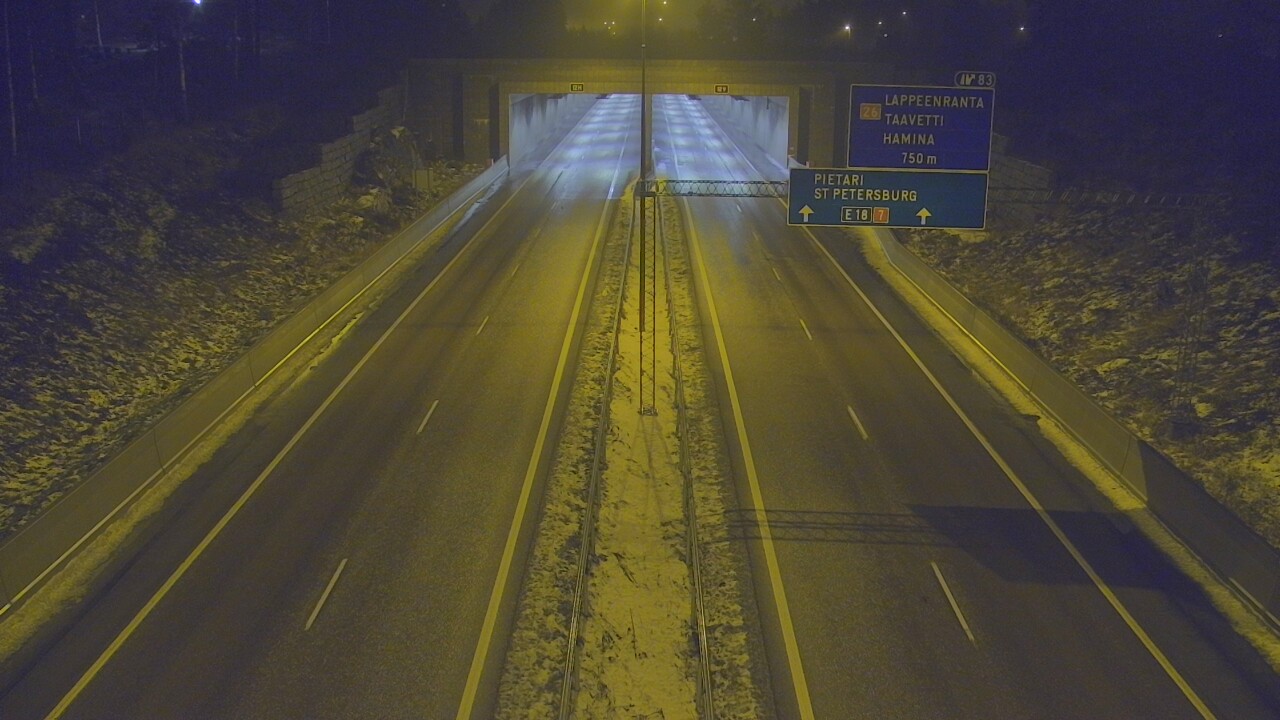 Weather Camera Image Väg 7 Fredrikshamn, Husula, suuaukko väst, Hamina, Kymenlaakso