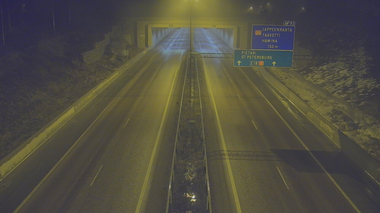 Kelikamerat Kuva Tie 7 Hamina, Husula, suuaukko länsi, Hamina, Kymenlaakso