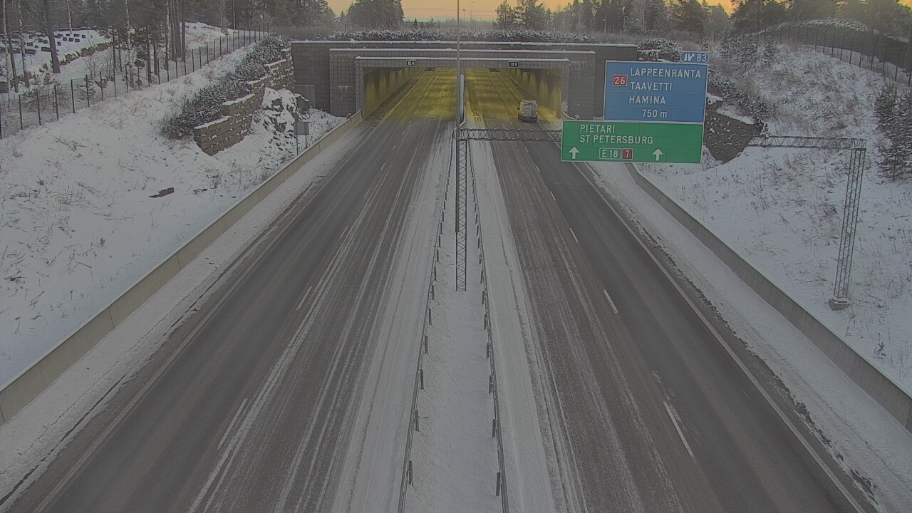 Kelikamerat Kuva Tie 7 Hamina, Husula, suuaukko länsi, Hamina, Kymenlaakso