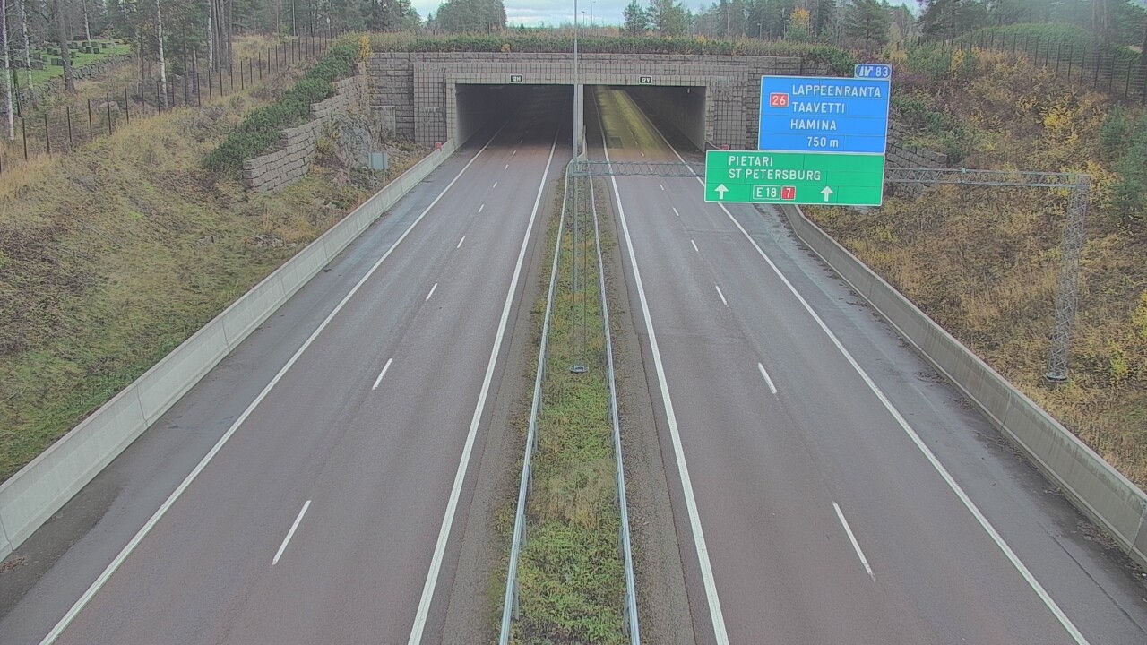 Kelikamerat Kuva Tie 7 Hamina, Husula, suuaukko länsi, Hamina, Kymenlaakso