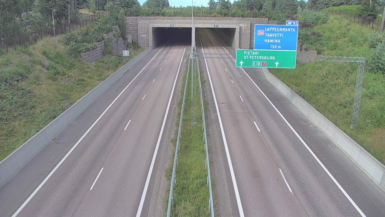 Kelikamerat Kuva Tie 7 Hamina, Husula, suuaukko länsi, Hamina, Kymenlaakso