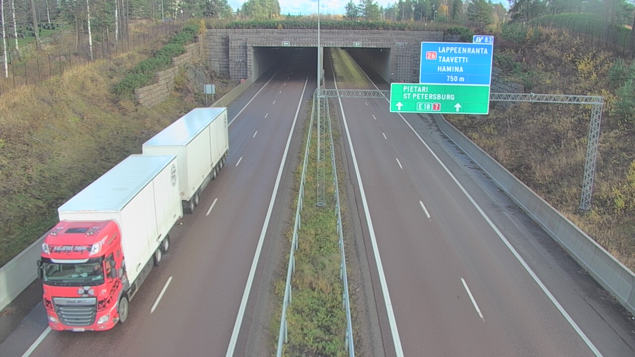 Kelikamerat Kuva Tie 7 Hamina, Husula, suuaukko länsi, Hamina, Kymenlaakso