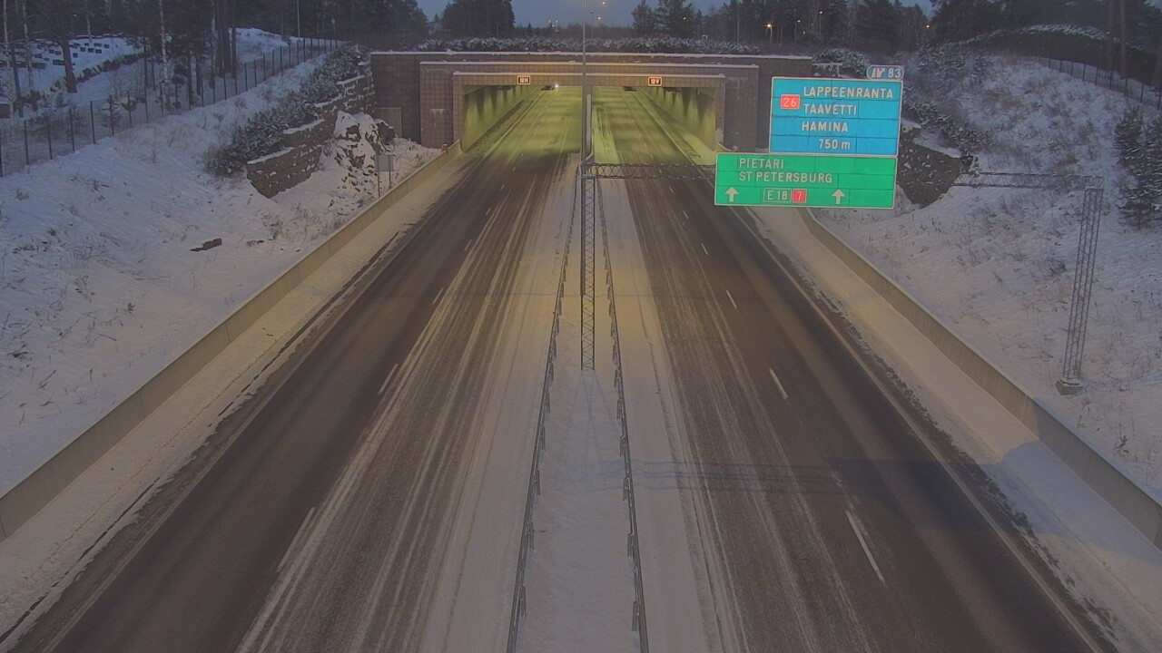 Kelikamerat Kuva Tie 7 Hamina, Husula, suuaukko länsi, Hamina, Kymenlaakso