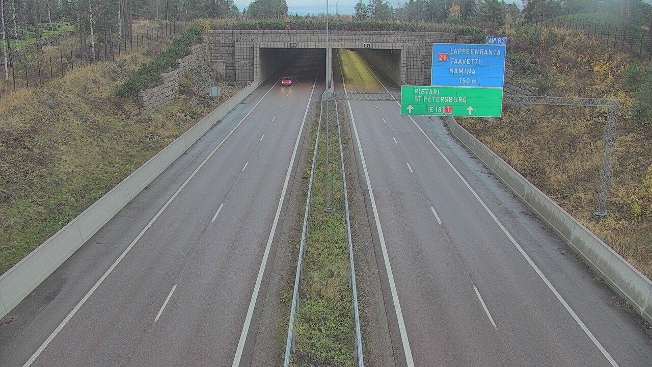 Kelikamerat Kuva Tie 7 Hamina, Husula, suuaukko länsi, Hamina, Kymenlaakso