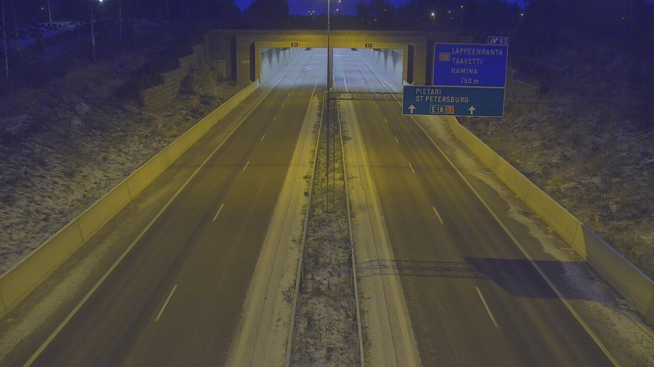 Kelikamerat Kuva Tie 7 Hamina, Husula, suuaukko länsi, Hamina, Kymenlaakso