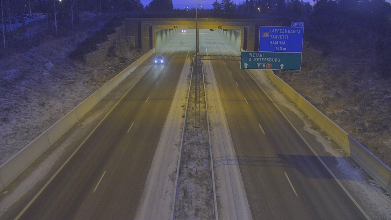 Kelikamerat Kuva Tie 7 Hamina, Husula, suuaukko länsi, Hamina, Kymenlaakso