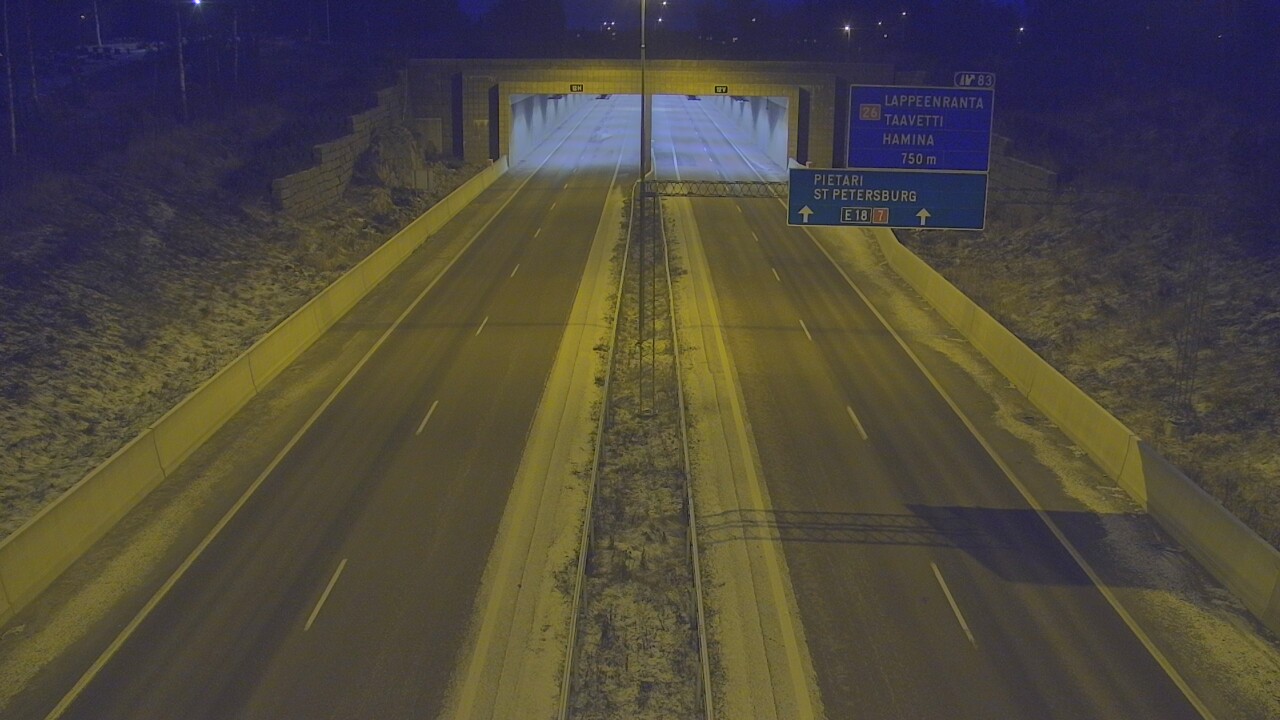 Kelikamerat Kuva Tie 7 Hamina, Husula, suuaukko länsi, Hamina, Kymenlaakso