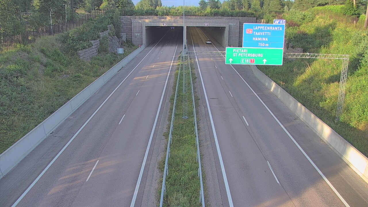 Kelikamerat Kuva Tie 7 Hamina, Husula, suuaukko länsi, Hamina, Kymenlaakso