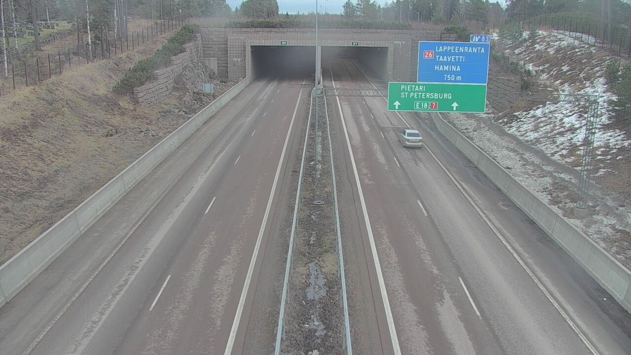 Kelikamerat Kuva Tie 7 Hamina, Husula, suuaukko länsi, Hamina, Kymenlaakso