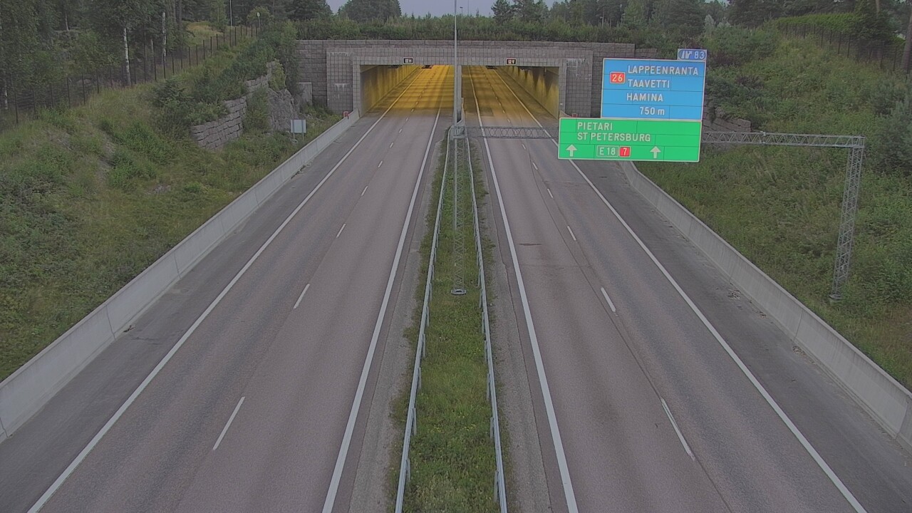 Kelikamerat Kuva Tie 7 Hamina, Husula, suuaukko länsi, Hamina, Kymenlaakso