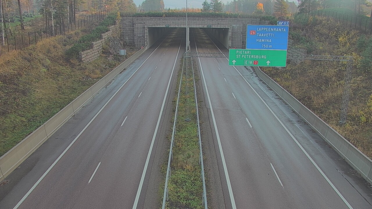 Kelikamerat Kuva Tie 7 Hamina, Husula, suuaukko länsi, Hamina, Kymenlaakso