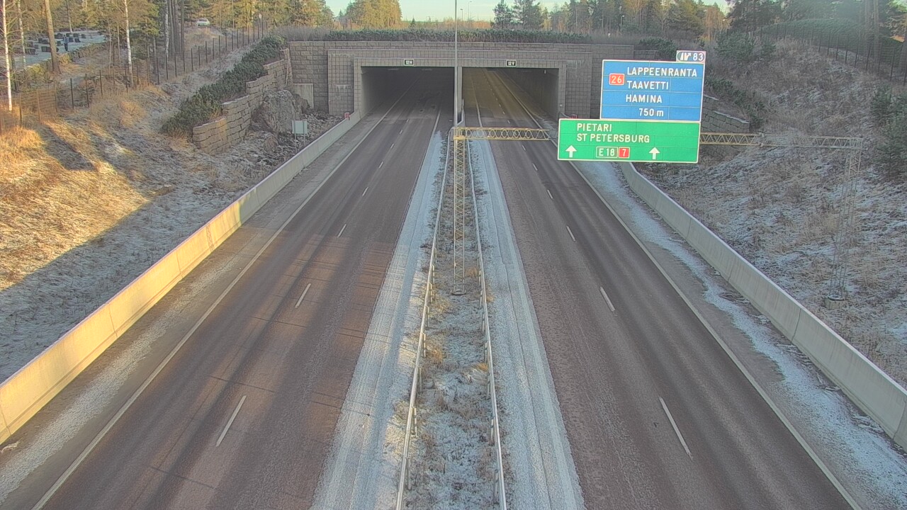 Kelikamerat Kuva Tie 7 Hamina, Husula, suuaukko länsi, Hamina, Kymenlaakso