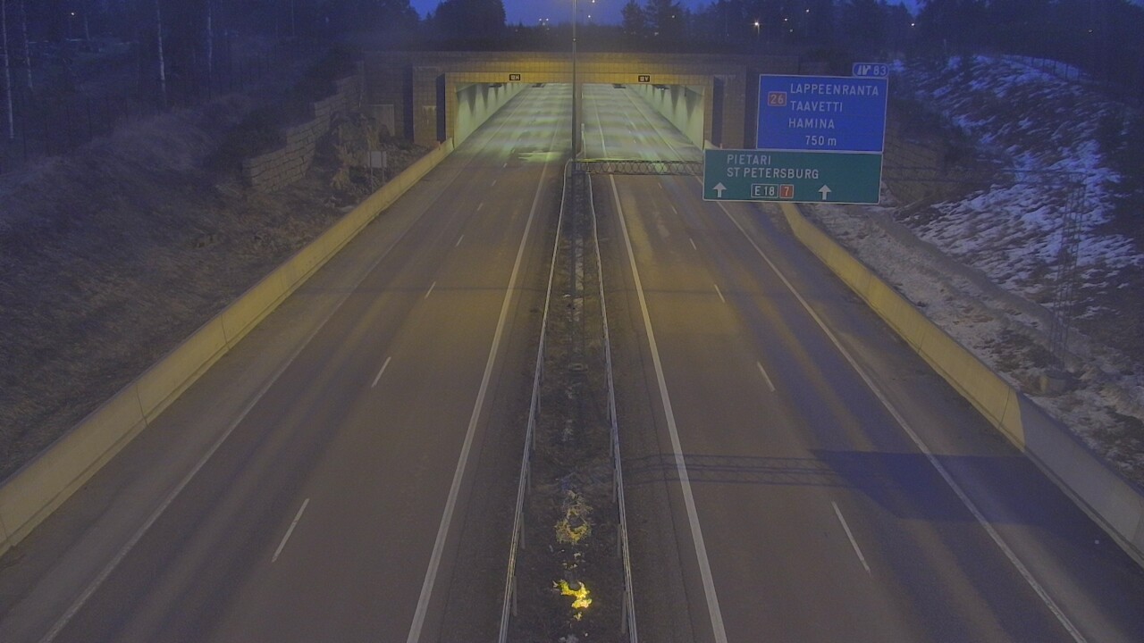 Kelikamerat Kuva Tie 7 Hamina, Husula, suuaukko länsi, Hamina, Kymenlaakso