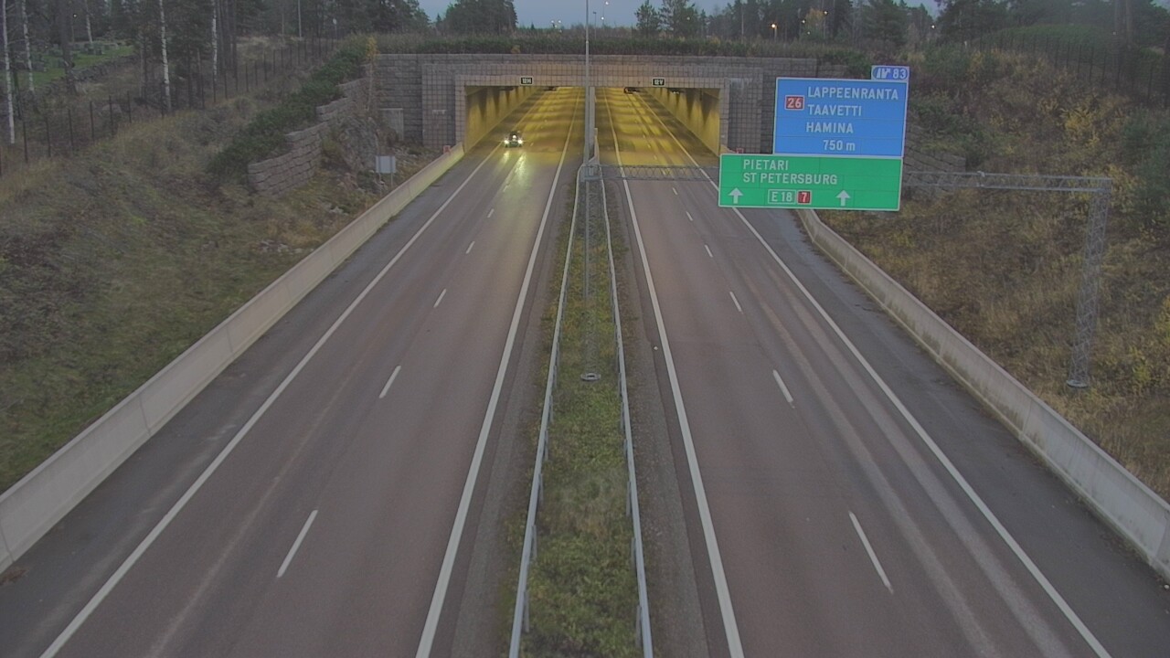 Kelikamerat Kuva Tie 7 Hamina, Husula, suuaukko länsi, Hamina, Kymenlaakso