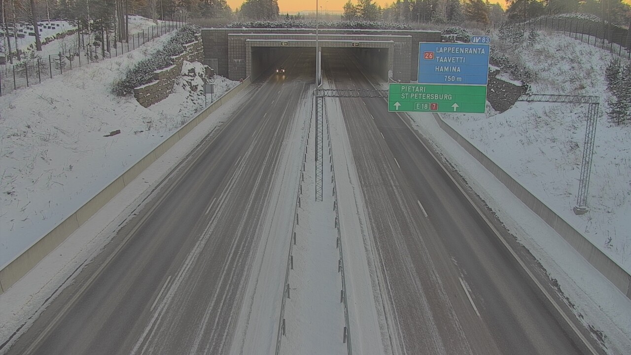 Kelikamerat Kuva Tie 7 Hamina, Husula, suuaukko länsi, Hamina, Kymenlaakso