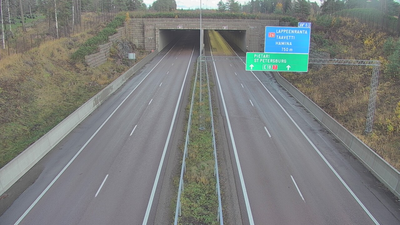 Kelikamerat Kuva Tie 7 Hamina, Husula, suuaukko länsi, Hamina, Kymenlaakso