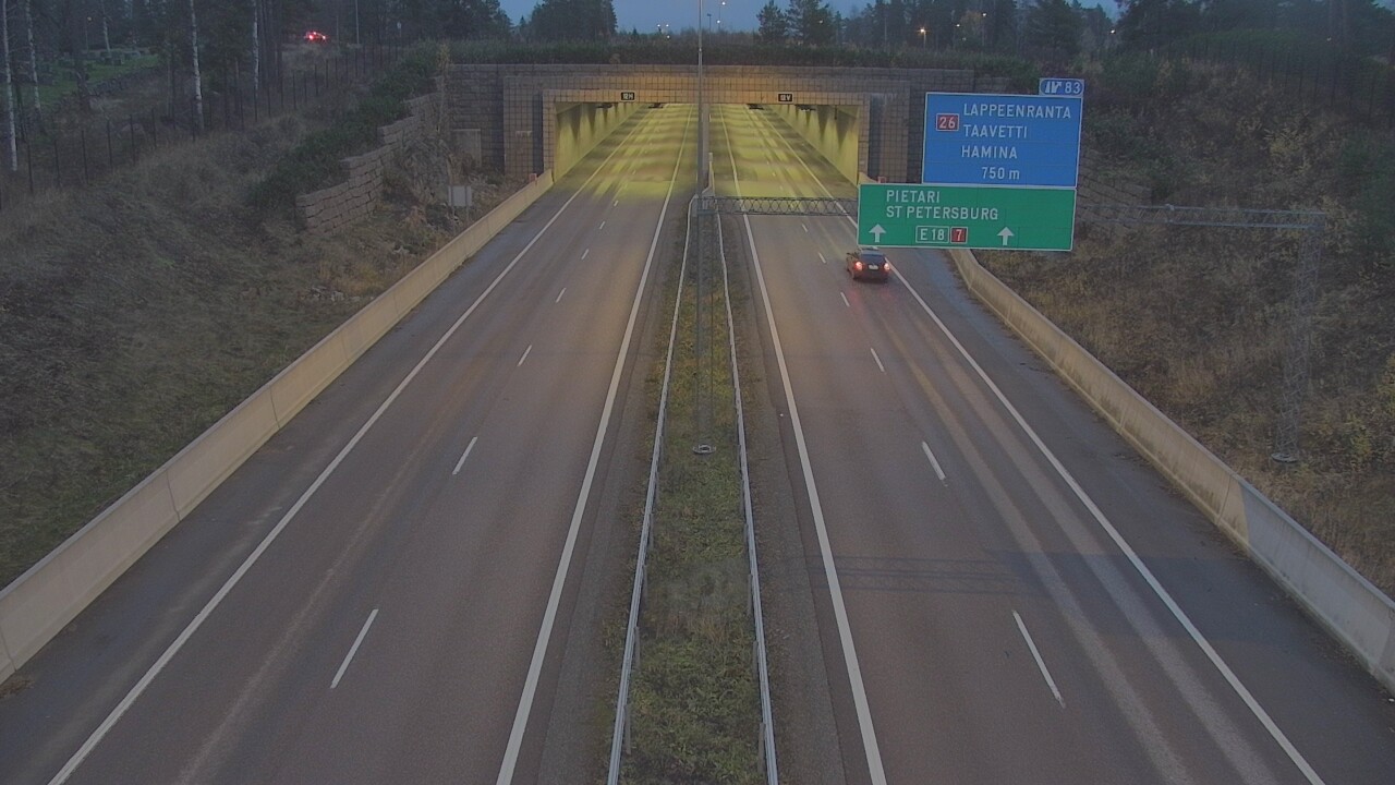 Kelikamerat Kuva Tie 7 Hamina, Husula, suuaukko länsi, Hamina, Kymenlaakso